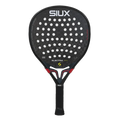 Siux Electra Pro 2026 Shadow Red padel racket with red and black design, featuring a lightweight frame and ergonomic grip.