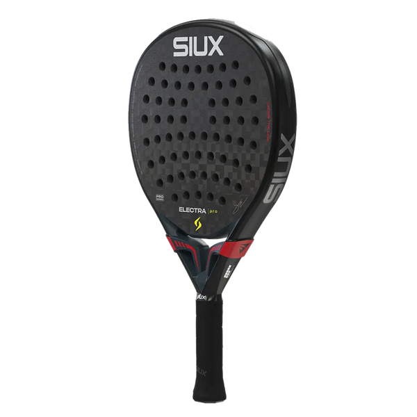 Siux Electra Pro 2026 Shadow Red padel racket with a sleek red design and lightweight frame for powerful shots and control.