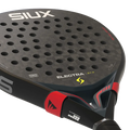 Siux Electra Pro 2026 Shadow Red padel racket with a sleek red design and ergonomic grip, ideal for competitive gameplay.